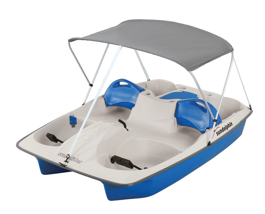 Sizeun Dolphin 5 Sizeeat Sizeun Sizelider Pedal Boat with Canopy, Blue