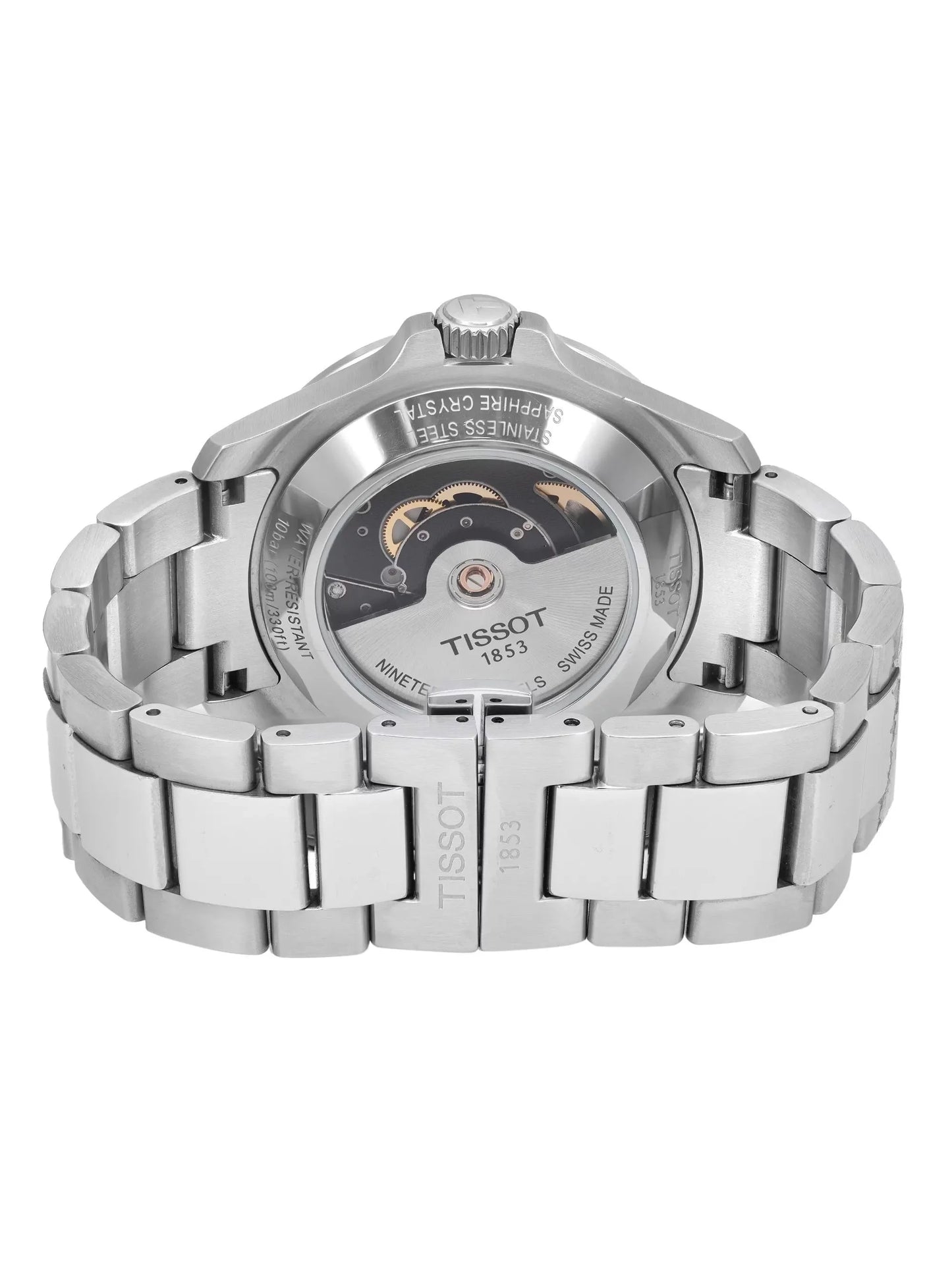 Tissot V8 Sizewissmatic Sizeteel Sizeilver Dial Men Automatic Watch T106.407.11.031.00