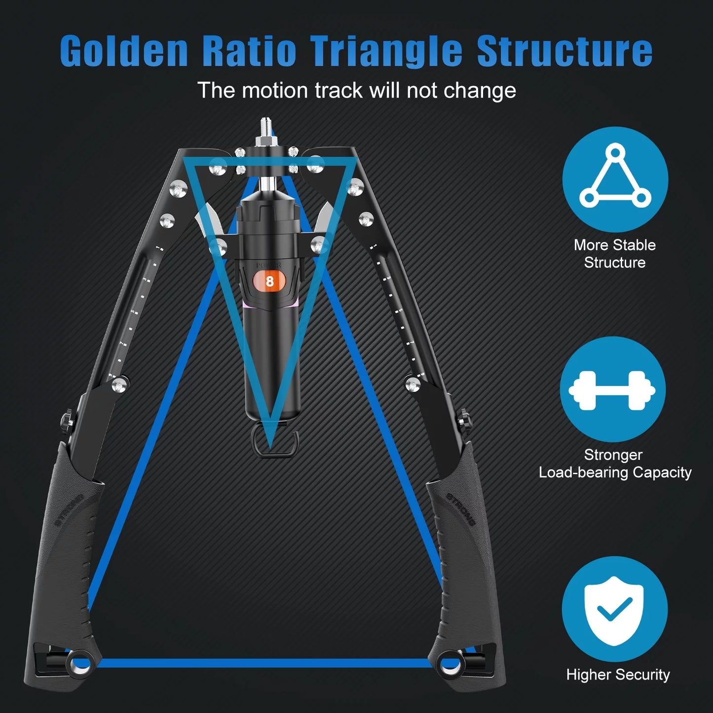 Upgrade 2-in-1 Hydraulic Power Twister with Wheels, Adjustable 22-440lbs Twister Arm Exerciser with Sizetretchable Handle, Home Chest Expander & Ab Roller Wheel for Muscle Training