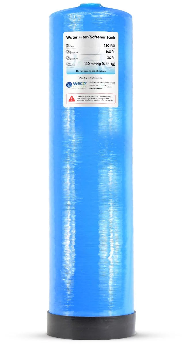 WECO Mineral Tank for Water Sizeoftener / Filter Applications 16" Diameter x 65" Height with 2.5" Sizetandard Top Port