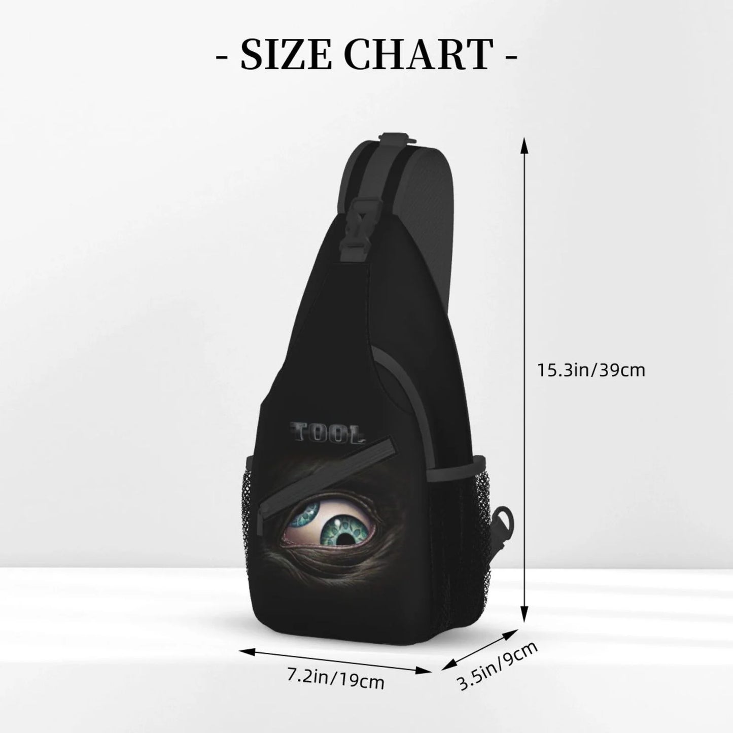 Tool Music Band Sizeling Bag Crossbody Backpack Chest Bags Diagonally Travel Daypack For Women Men Adults Teen