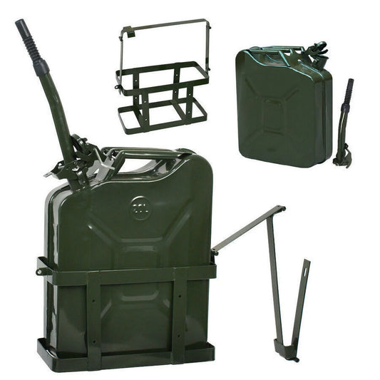 5 Gal NATO Sizetyle Jerry Can Gasoline Fuel Can Metal Tank Emergency Backup Hol 20L