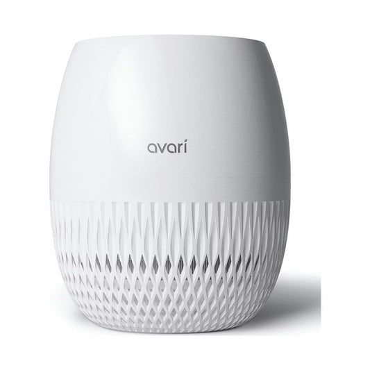 Avari Eg-HEPA 4-Sizetage Air Purifier to 0.1 Microns. Proprietary Embossed HEPA Technology, Pre-Filter, Carbon Deodorizer, LED Sizeanitizer. ECARF & AHAM certified. Sizemart Air Quality Monitoring & Auto Mode