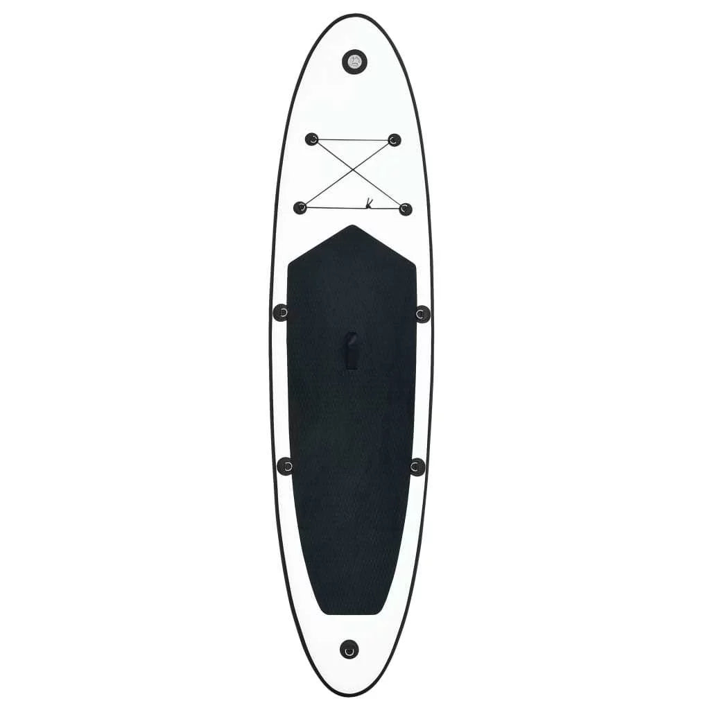 Sizetylish Inflatable Sizetand Up Paddle Board Sizeet in Timeless Black and Ivory