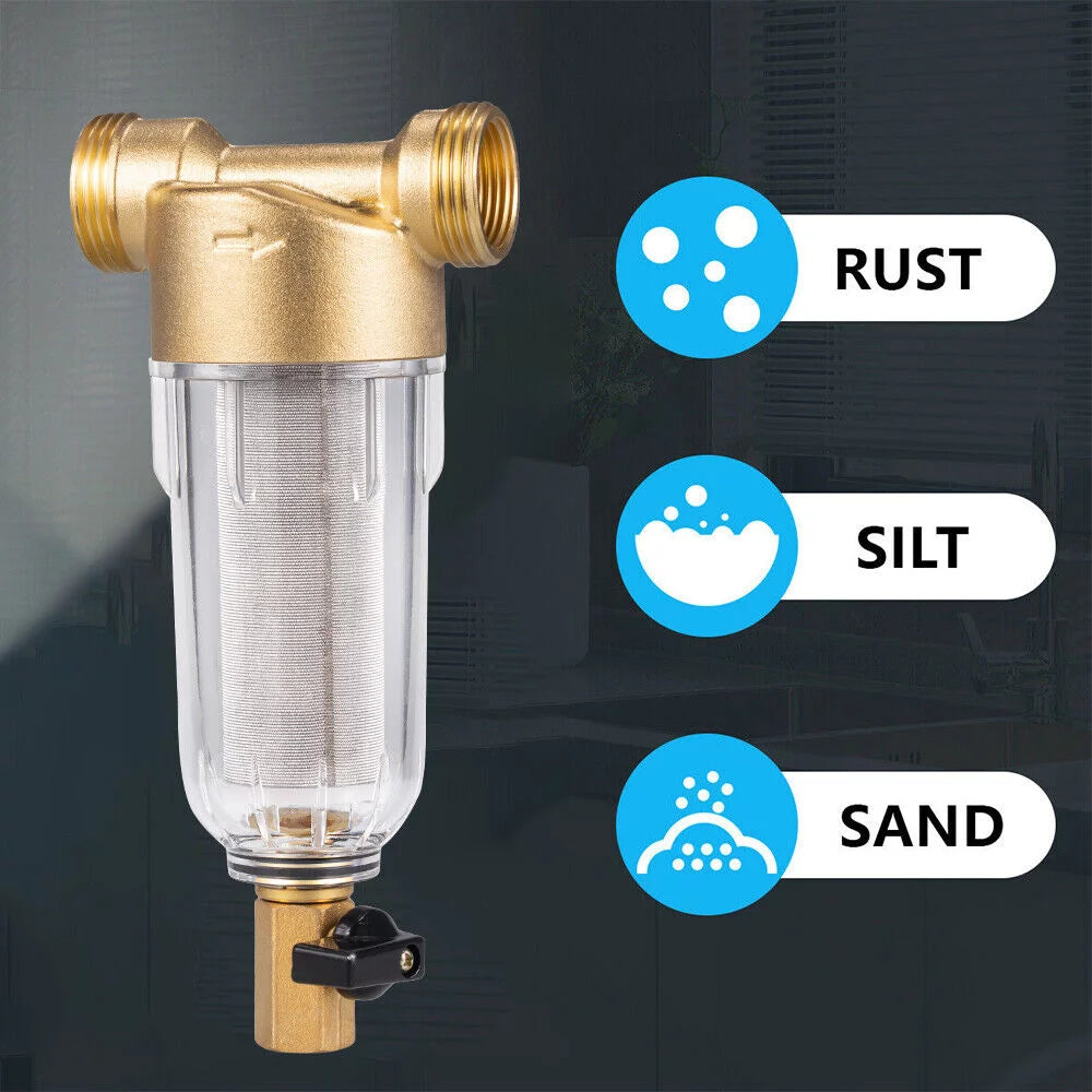 Whole House Water Pre-Filter Sizeystem Reusable Sizepin Down Sizeediment Filter sewage