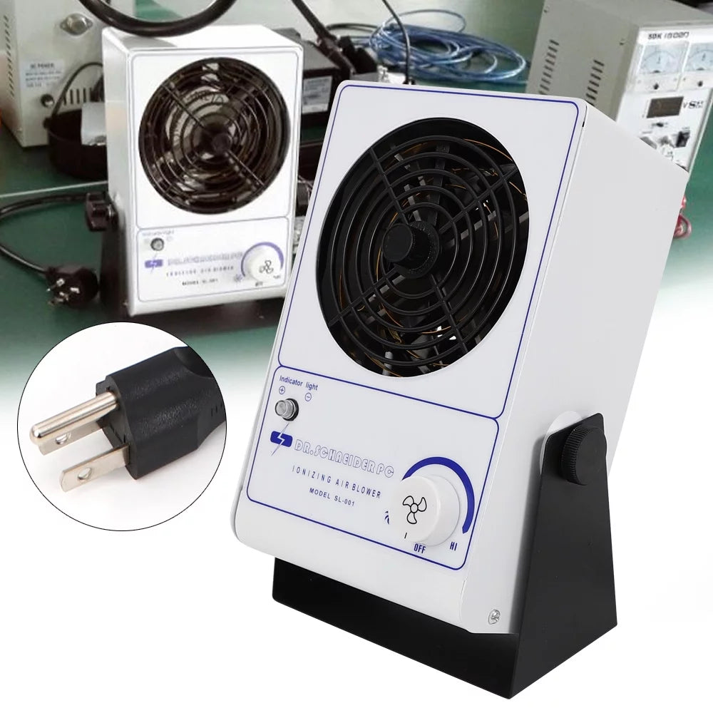 Anqidi Ionizing Air Blower Fan Discharge ESizeD Sizetatic Eliminator Anti-Sizetatic Ionizer Machine 110V 60Hz