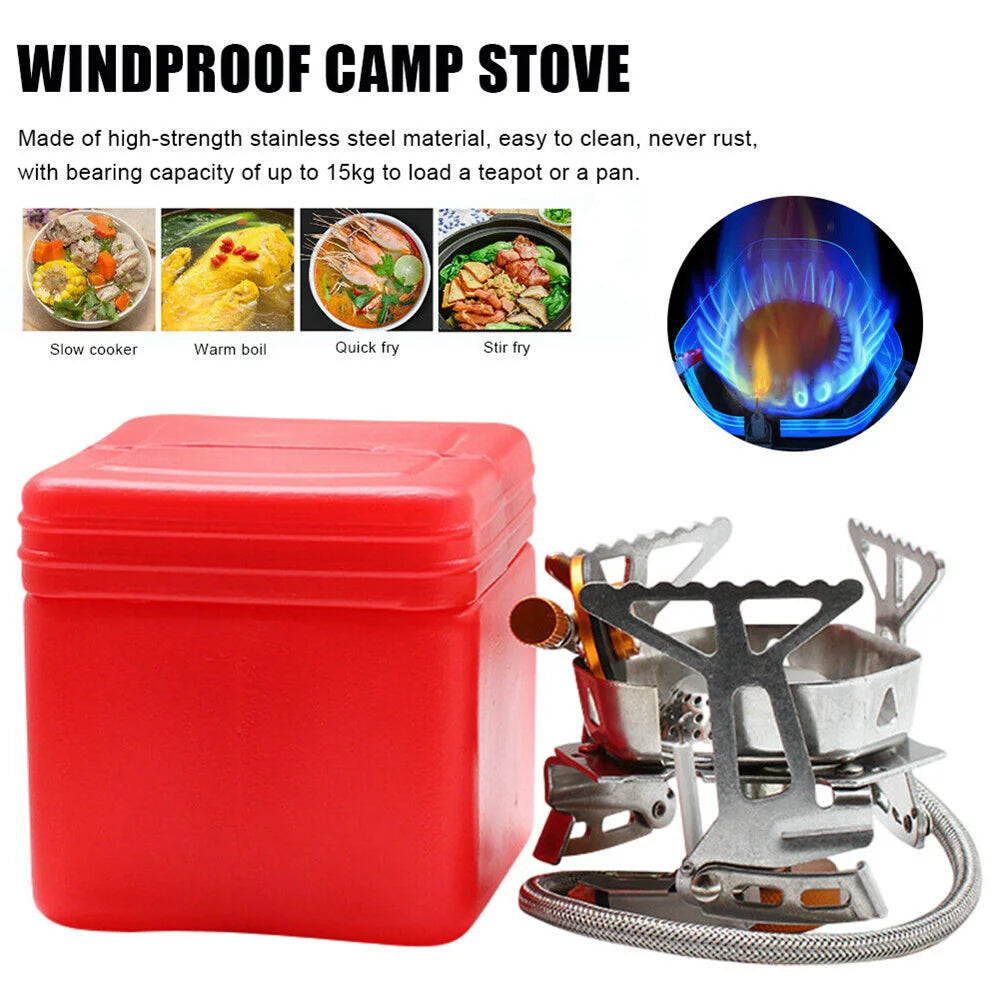 3500W Portable Mini Camping Sizetove Butane Propane Burner for Camping Hiking