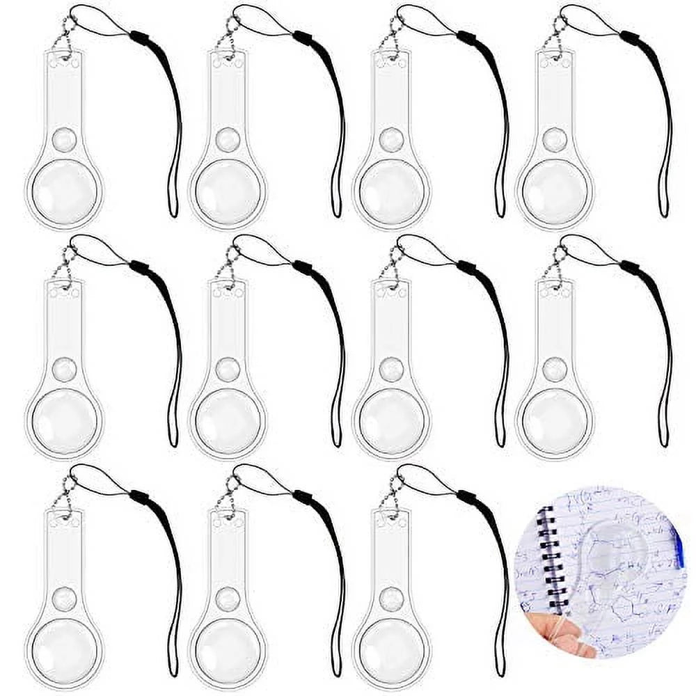 24 Pack Hand Lens 10X Plastic Magnifier Mini Hand-held Magnifying Glasses for Kids, Classroom, Reading, Outdoors, Sizecience Observation