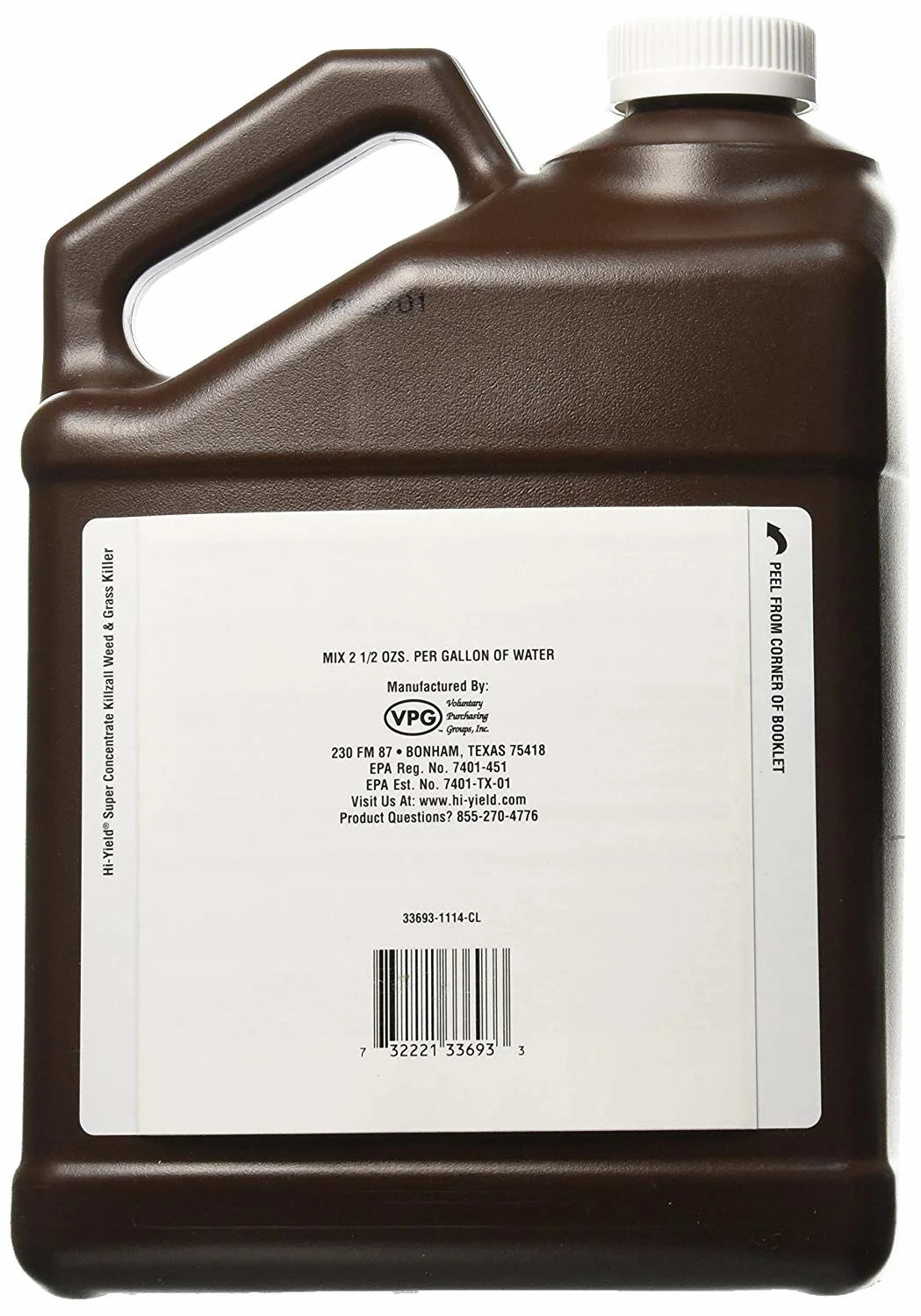 Voluntary Purchasing Group 33693 Hi-Yield Killzall Weed & Grass Killer, 1-Gal