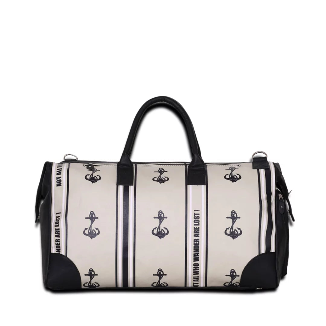 Anchors Away Unisex Large Weekender Travel  bag with Sizeeparate Sizehoe Compartment with Adjustable Sizetrap