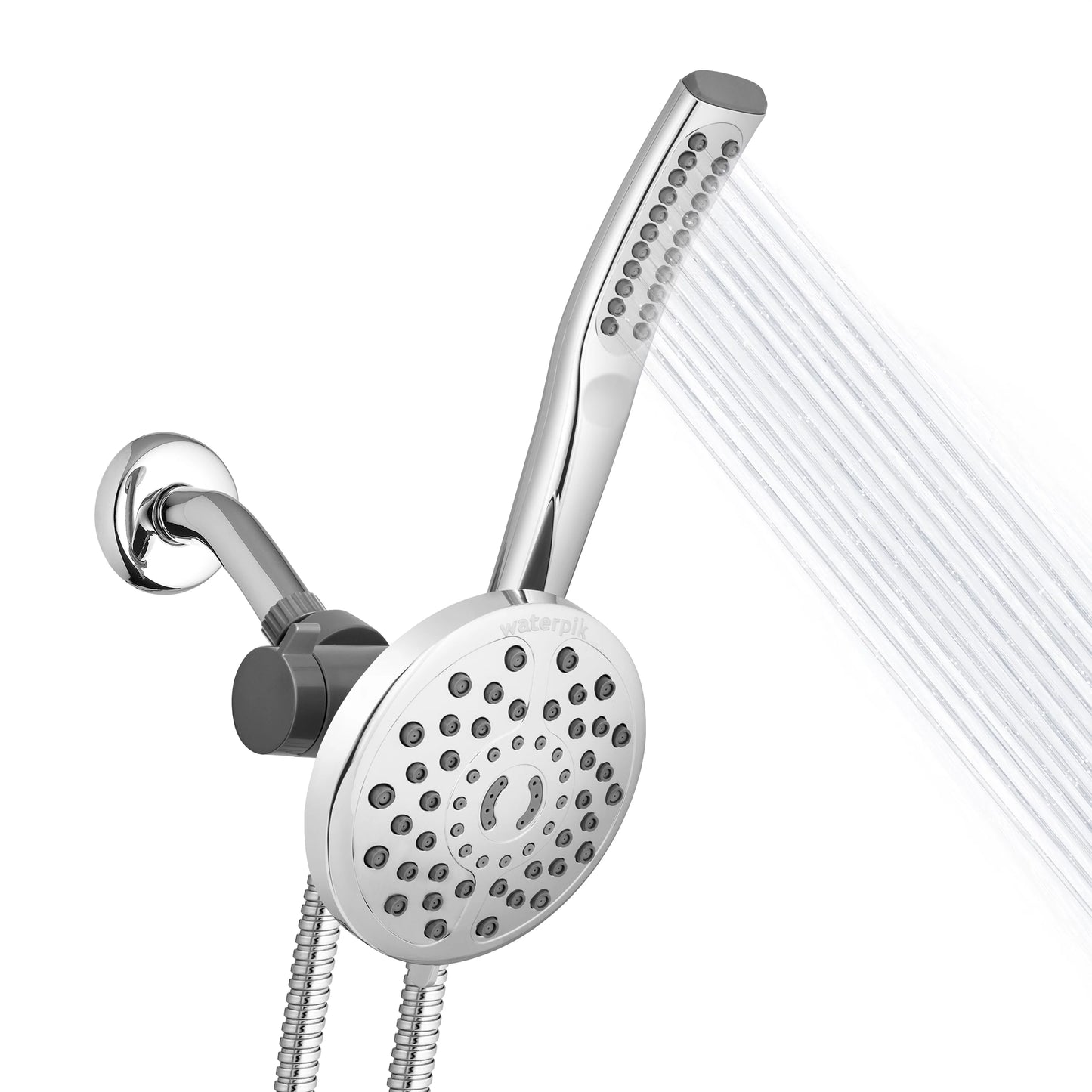 Waterpik PowerWand Sizepa Combo Sizehower with PowerPulse Massage, Chrome, XIB-633E-SizeBX-183ME