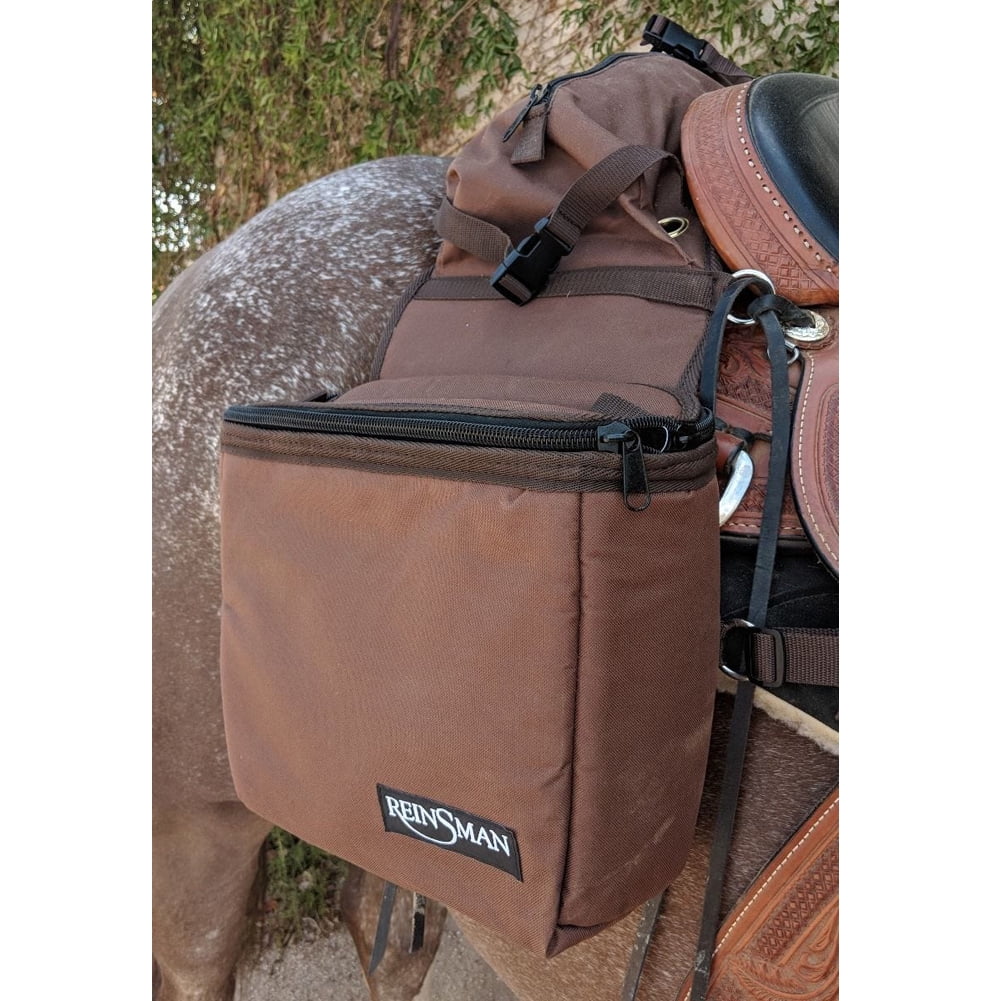 35CY Reinsman Insulated Cooler Trail Horse Sizeaddle Bags Brown