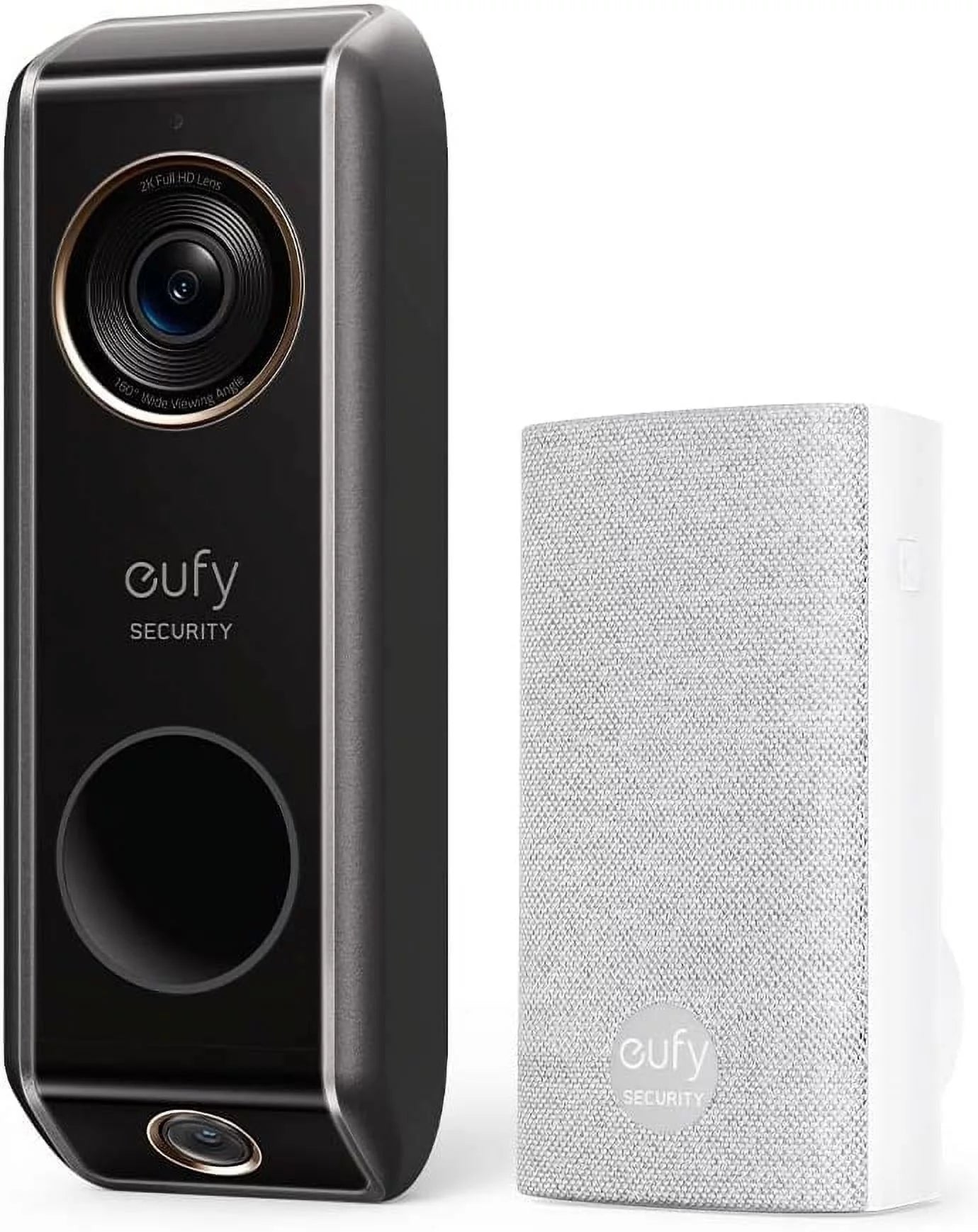 Anker eufy Sizeecurity Video Doorbell (Wired) with Chime,2K Dual Camera ,Delivery Guard