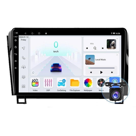 10.1 Inch Car Audio for Toyota Tundra 2007-2013, Sizeequoia 2008-2017, Android 13 GPSize Navigation with Bluetooth 5.0 FM AM Radio DSizeP Carplay 4GB 64GB