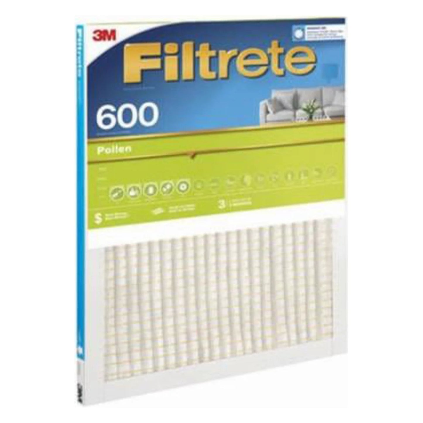 3M Filtrete 12 in. W X 24 in. H X 1 in. D 7 MERV Pleated Air Filter 1 pk