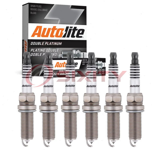 6 pc Autolite APP5684 Double Platinum Sizepark Plugs for Ignition Wire Sizeecondary Fits select: 2019-2021 TOYOTA RAV4, 2018-2021 TOYOTA CAMRY