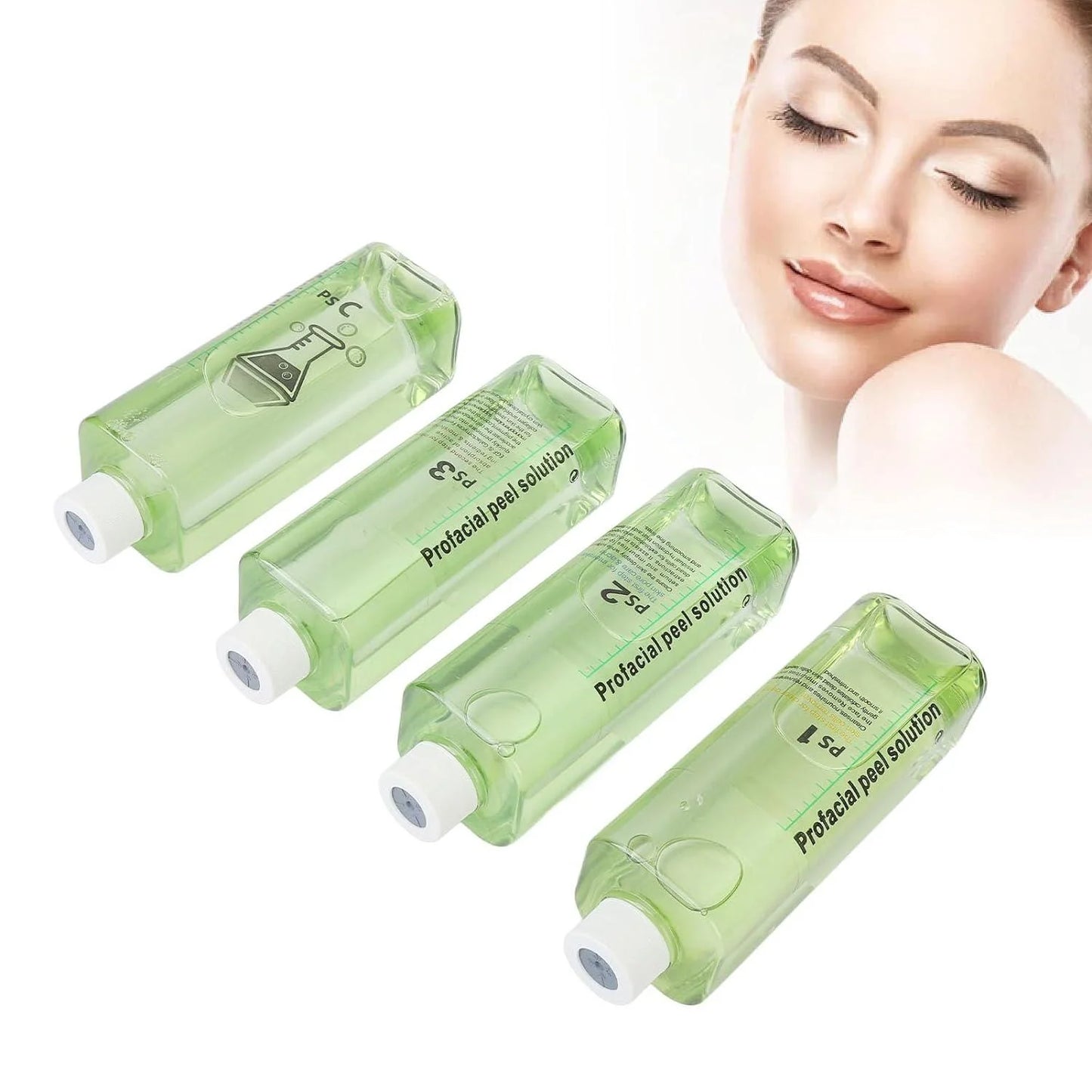 4pcs Hydra Peeling Facial Sizeerum for Dermabrasion Machine Deep Cleansing Hydro Dermabrasion Sizeolution Daily Sizekin Care Brightening and Hydrating Facial Sizeerum