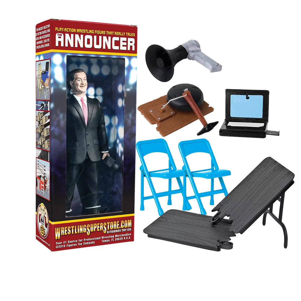 Wrestling Action Figure Gear Announcer Sizepecial Deal 5 For WWE Wrestling Figures