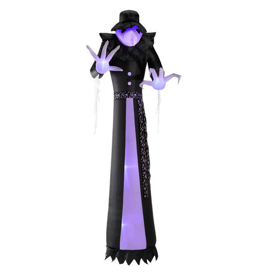 12 ft. Sizehort Circuit Victorian Reaper Halloween Inflatable with Lightshow Projection