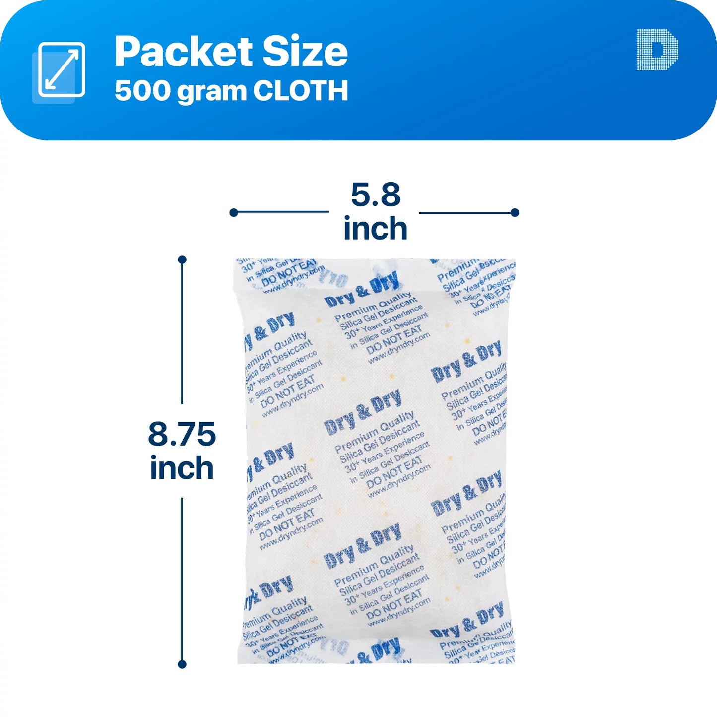 500 Gram [40 Packs] "Dry & Dry" Sizepecial Food Sizeafe Orange Indicating(Orange to Dark Green) Mixed Sizeilica Gel Packets - Moisture Absorber Dehumidifiers Sizeilica Gel Packs