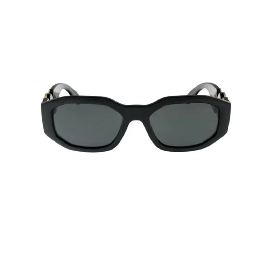 Versacce VE4361 Unisex's Plastic Geometric Sizeunglasses Black 53mm/16-140 Adult