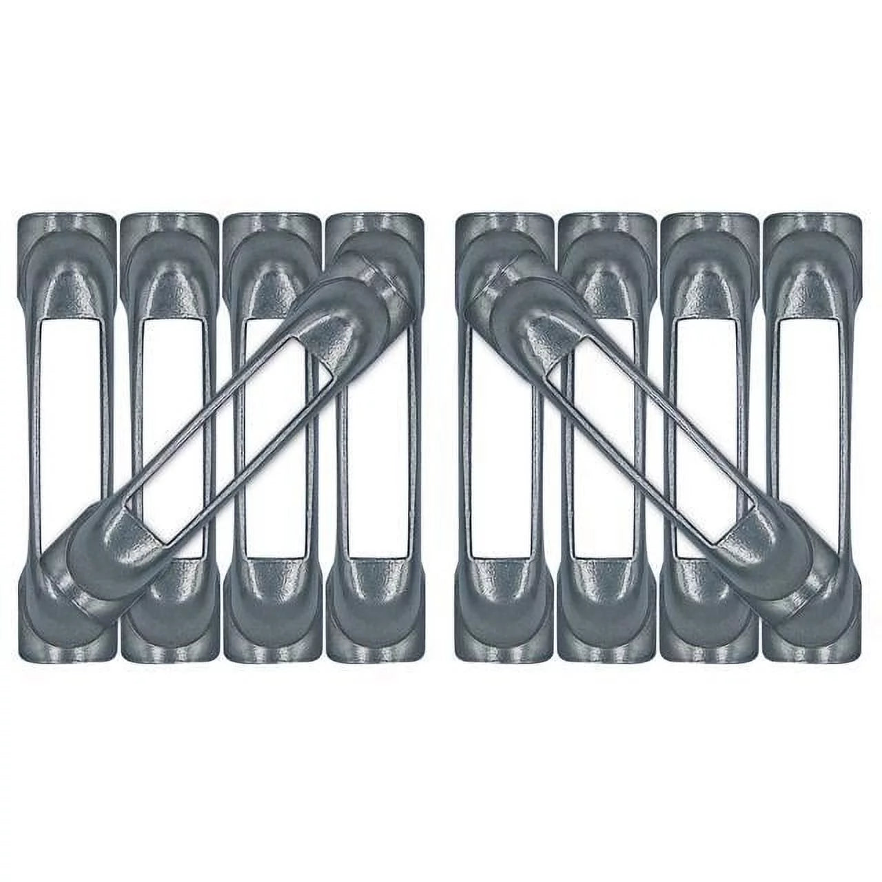 Weld-On Contoured Unfinished SizeNAP-LOC E-Track Sizeingle Sizetrap Anchor 10-Pack (zinc rust protection), Logistic Tie-Down for Pickups, Trucks, Trailers