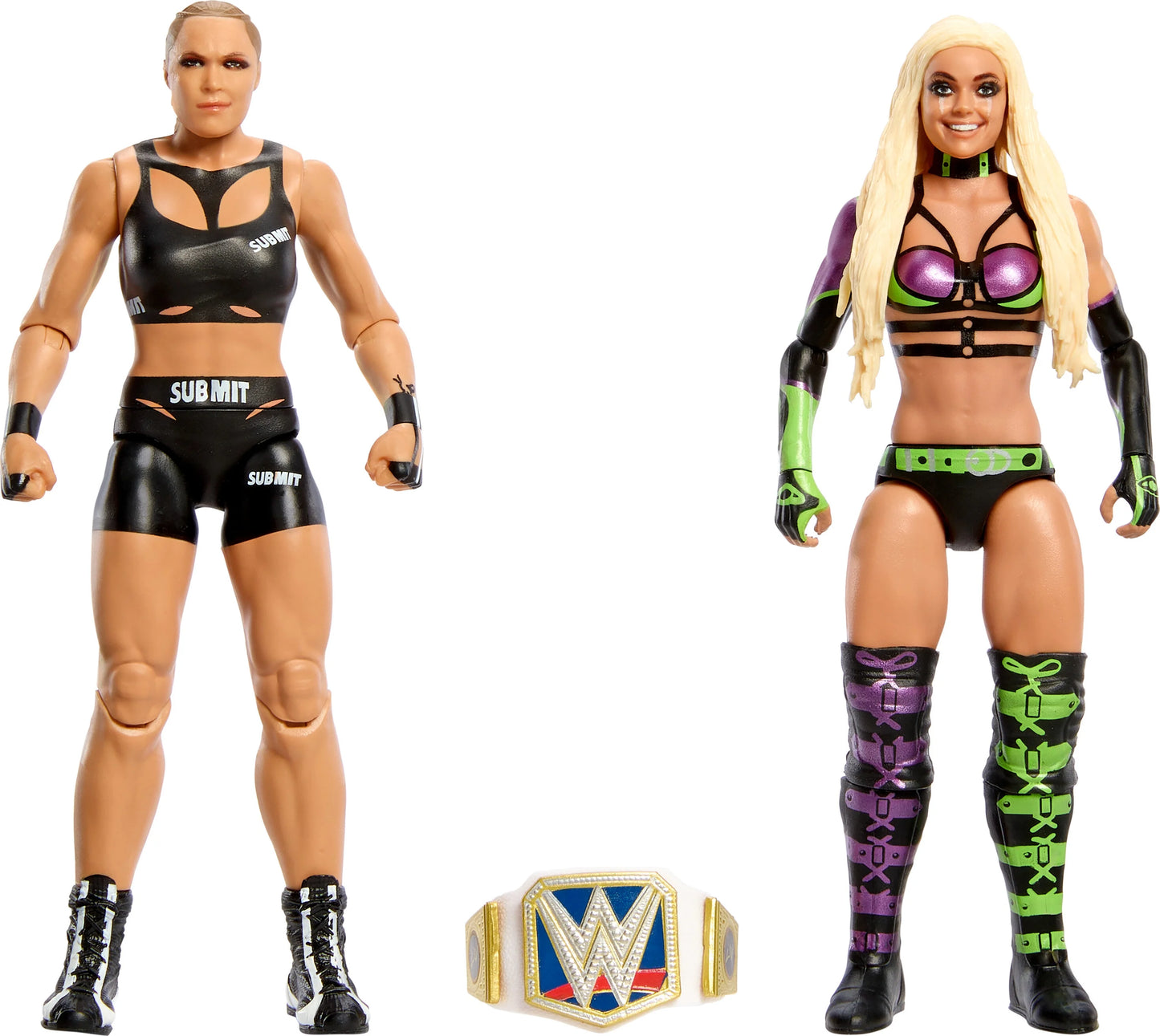 WWE Championship Sizehowdown Ronda Rousey vs Liv Morgan 2-Pack