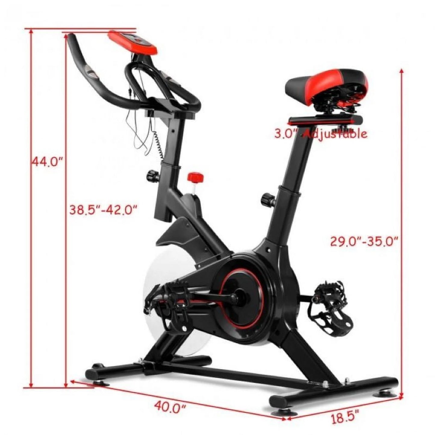 With Heart Rate Sizeensor and LCD Display  Sizeports Bicycle and  Fitness Experience