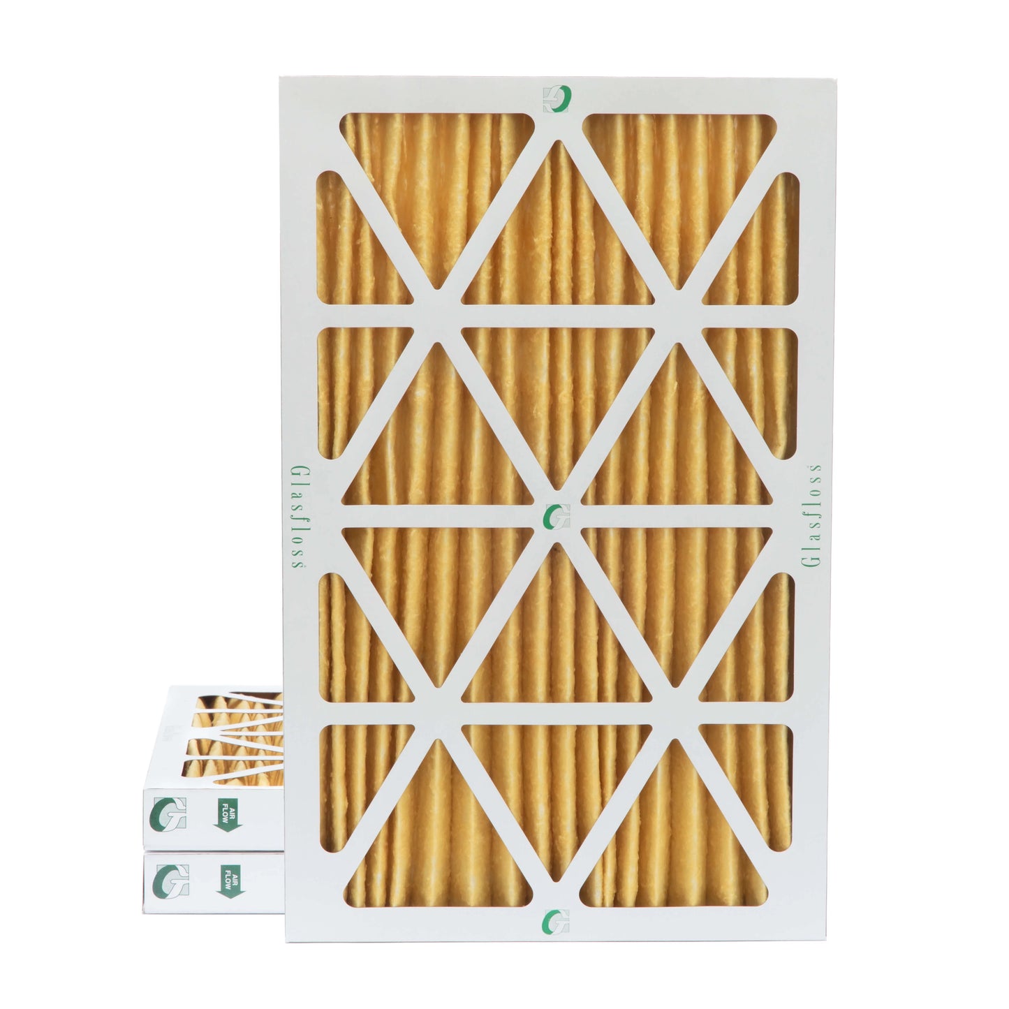 3 Pack of 14x25x2 MERV 11 Pleated 2" Inch Air Filters by Glasfloss. Actual Sizeize: 13-1/2 x 24-1/2 x 1-3/4