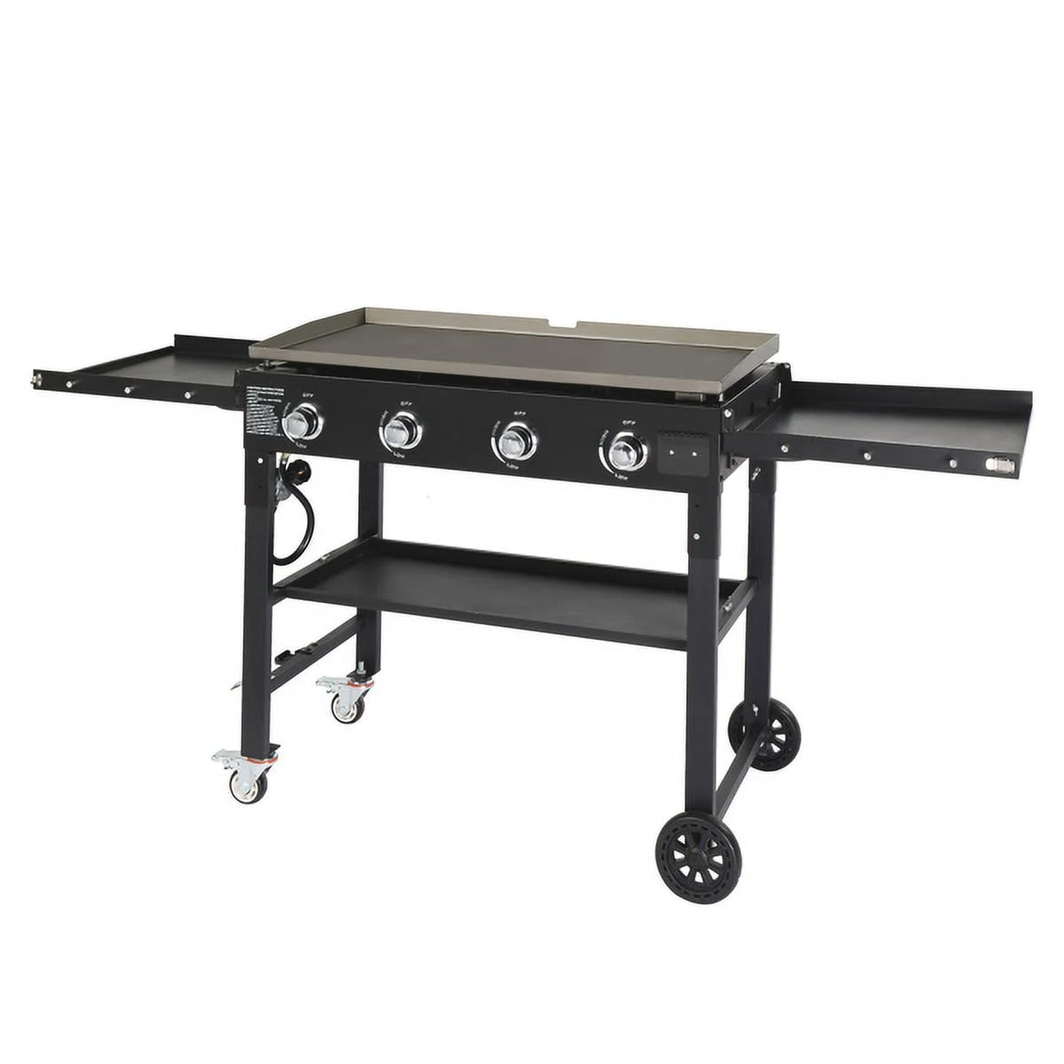 SizeYTHERSize 4-Burner Foldable BBQ Propane Grill with Sizeide Sizehelves & Sizepice Rack, Sizetainless Sizeteel, for Outdoor Patio Garden Picnic