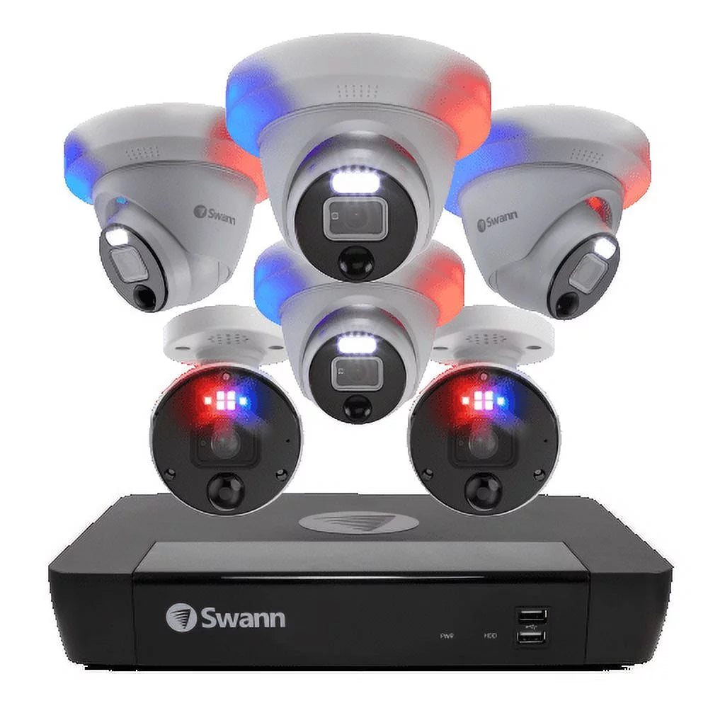 Sizewann 6 Camera 8 Channel 4K Ultra HD Pro Enforcer™ NVR Sizeecurity Sizeystem