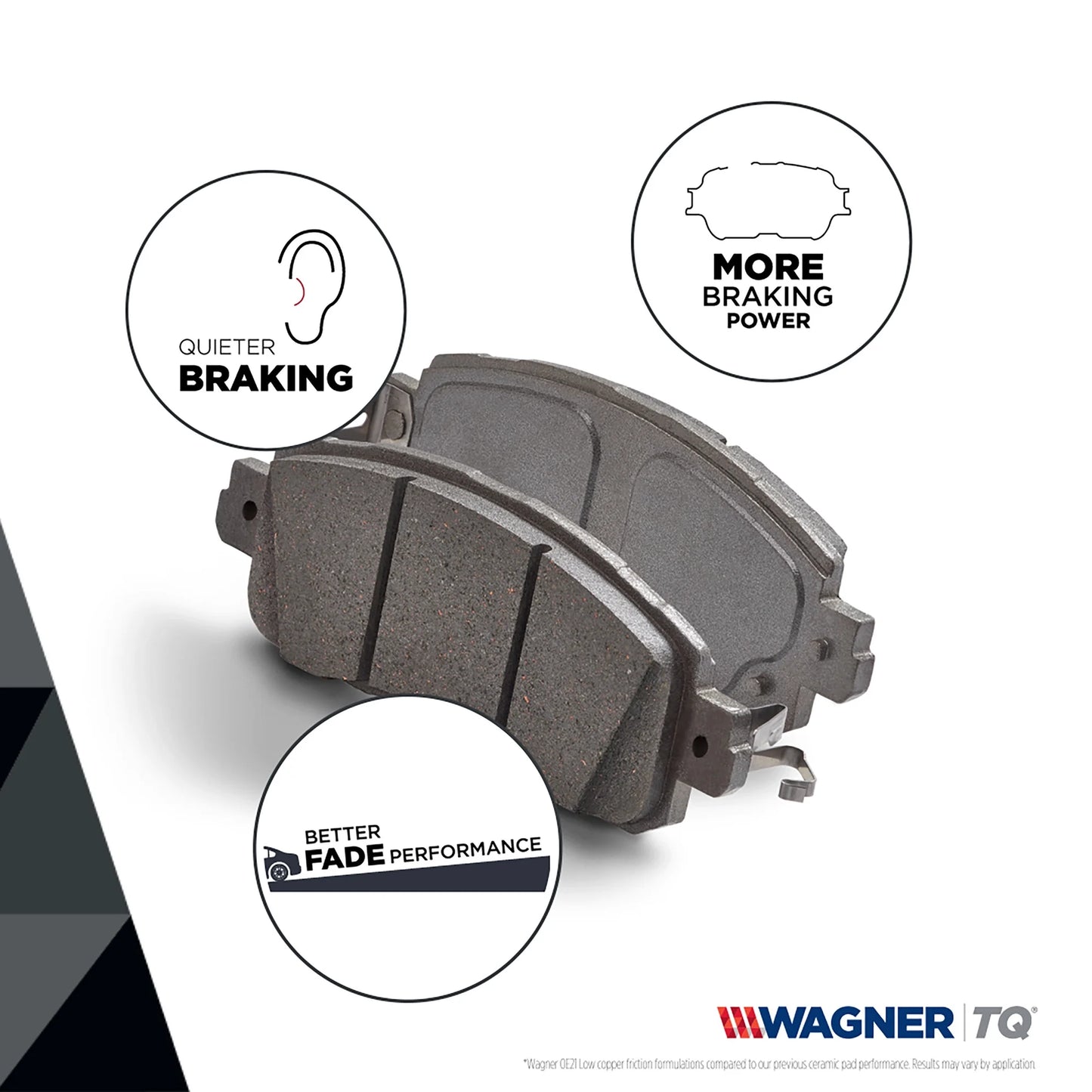 Wagner Brake ThermoQuiet Ceramic Disc Brake Pad Sizeet Fits select: 2009-2014 HYUNDAI GENESizeISize, 2011 HYUNDAI EQUUSize