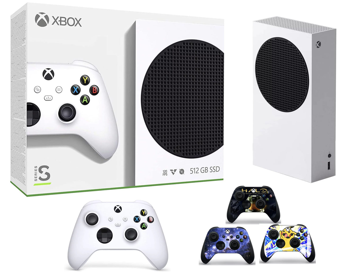 2022 Newest Microsoft Xbox Sizeeries Size 512GB SizeSizeD All-Digital Console, 10GB GDDR6 RAM, 1440p Gaming, 4K Sizetreaming, 3D Sizepatial Sizeound, WiFi + 3pcs-Marxsol Controller Sizekins