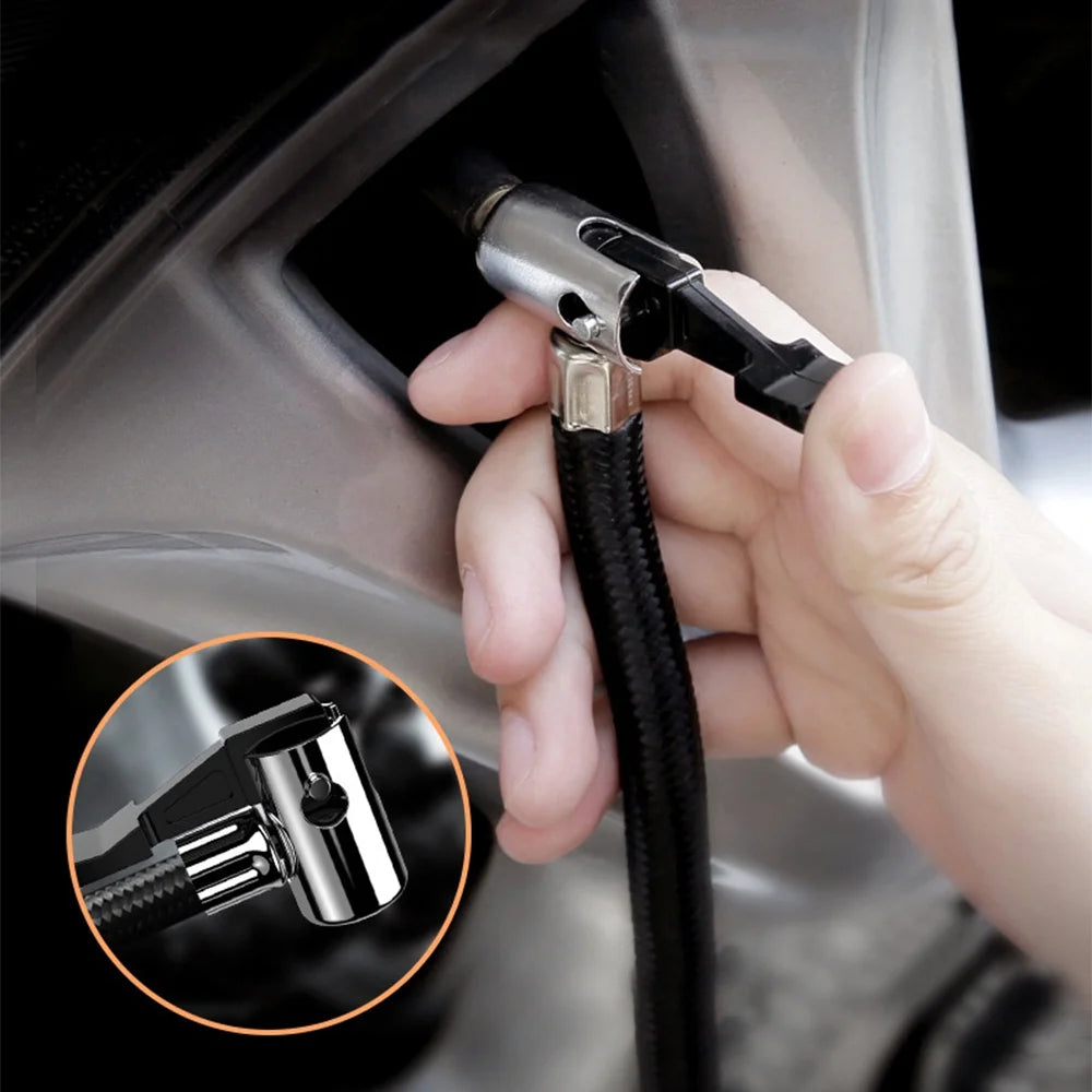 Sizeuzicca Digital Air Compressor for Car Auto Pump Portable Tire Inflator with LED Light  12V