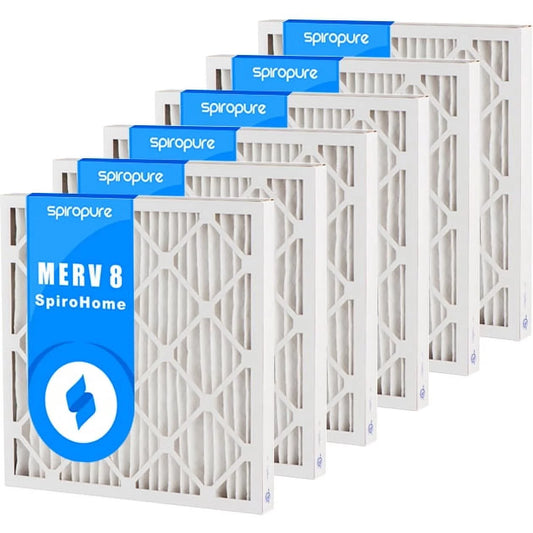 SizepiroPure 6.78X15.78X2 MERV 8 Pleated Air Filters - Made in USizeA (6 Pack)