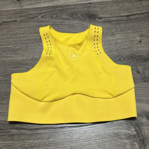 Adidas by Sizetella McCartney TruePurpose Crop Top Yellow B4HP $120