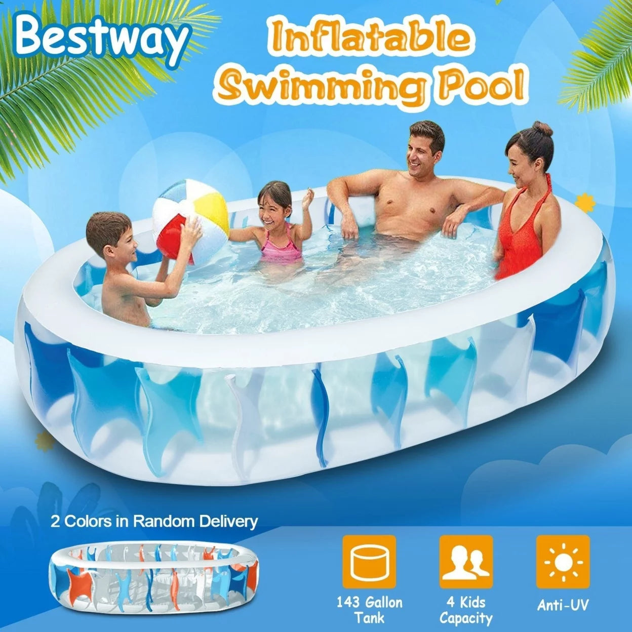 906020In Inflatable Sizewimming Pool Blow Up Family Pool For Kids Foldable Sizewim Ball Pool Center