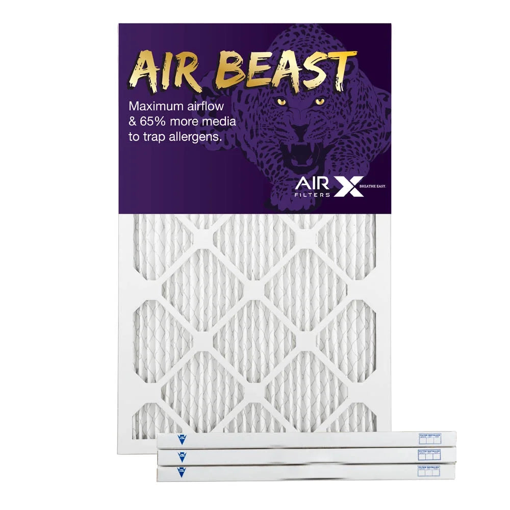 AIRx Filters Air Beast 14x25x1 Air Filter Replacement MERV 11 AC Furnace Pleated Filter, 4-Pack