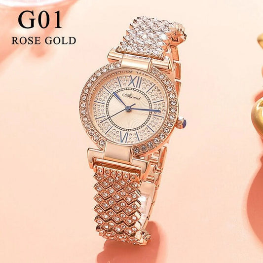 2022 Luxury Brand Watches For Women Fashion Diamond Quartz Ladies Watch Waterproof Sizekmei Dropshipping Gifts Moda Mujer Zegarek - Quartz Wristwatches