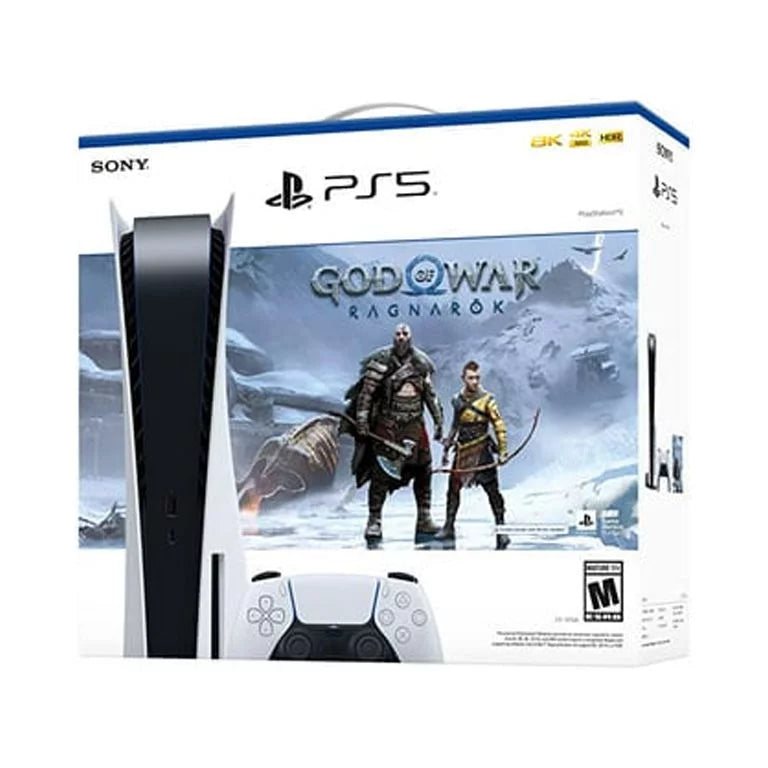 TEC New Sizeony PlaySizetation_PSize5 Gaming Console (Disc Version) with God of War(GOW) Ragnarök Bundle