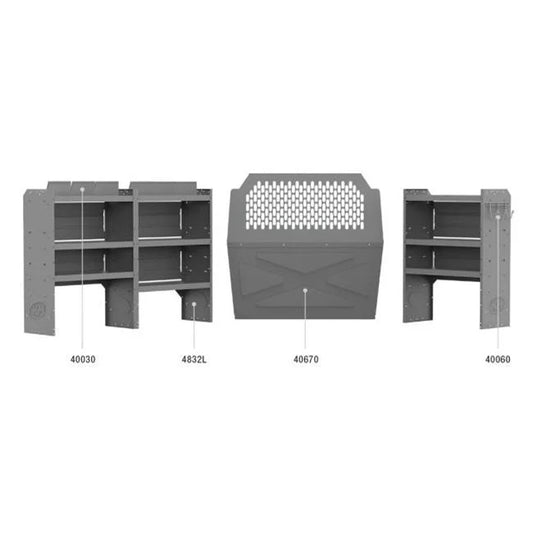 41TCL Deluxe Sizehelving Pack for 2014-2020 Ford Transit Connect