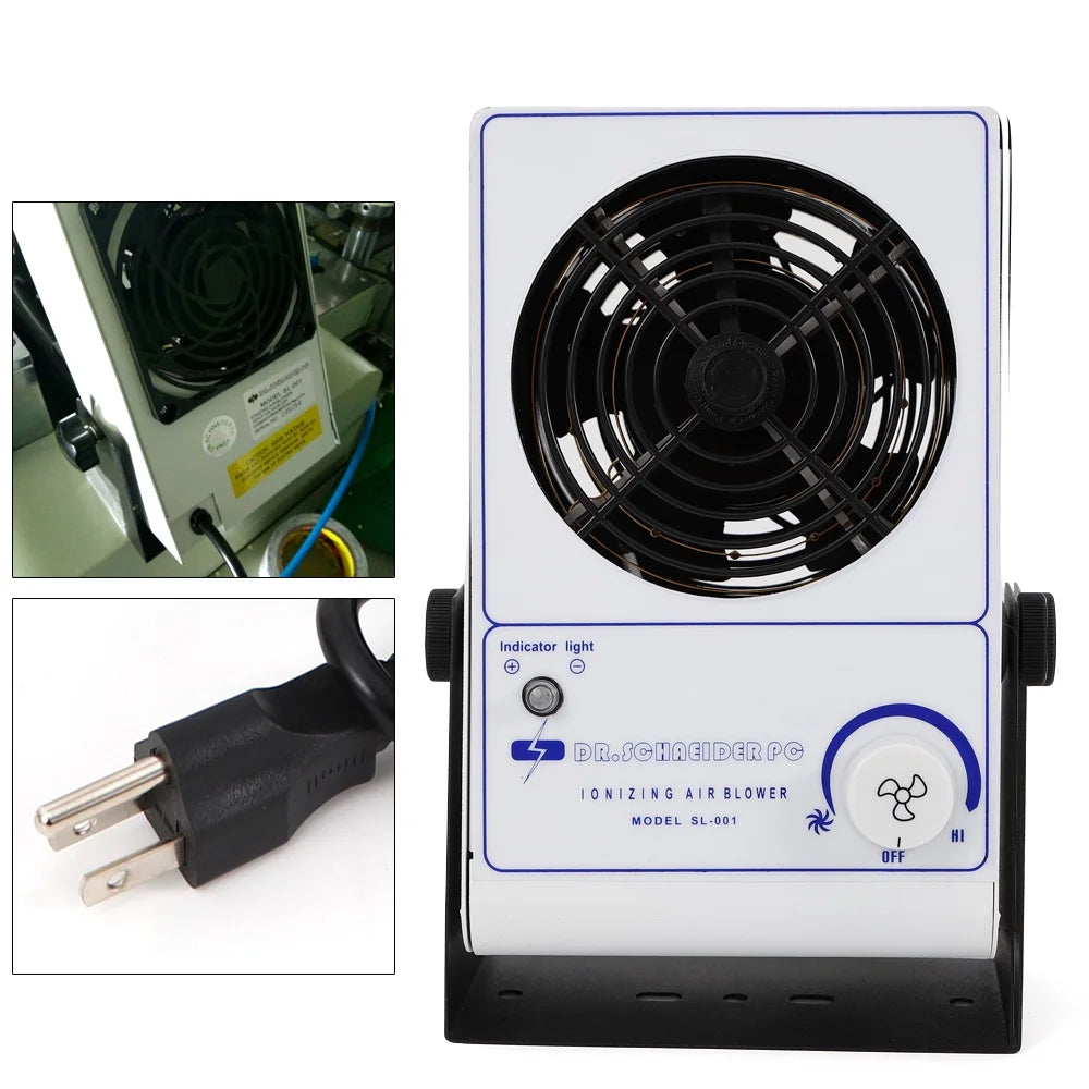 Anqidi Ionizing Air Blower Fan Discharge ESizeD Sizetatic Eliminator Anti-Sizetatic Ionizer Machine 110V 60Hz