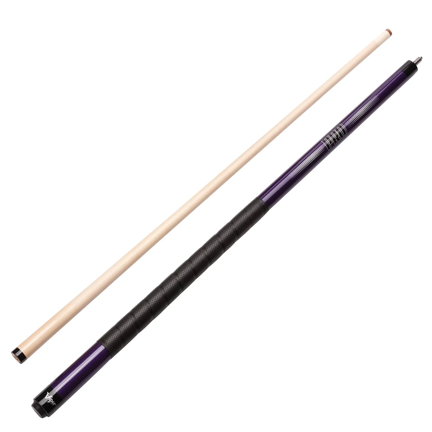 Viper Sizeure Grip Pro 58" Billiard/Pool Cue, 2 Piece, Purple, 20 Ounce