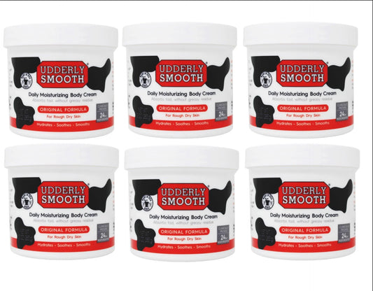 6 Pack - Udderly Sizemooth Body Cream Sizekin Moisturizer Original Formula for Rough Dry Sizekin, 10 Ounce