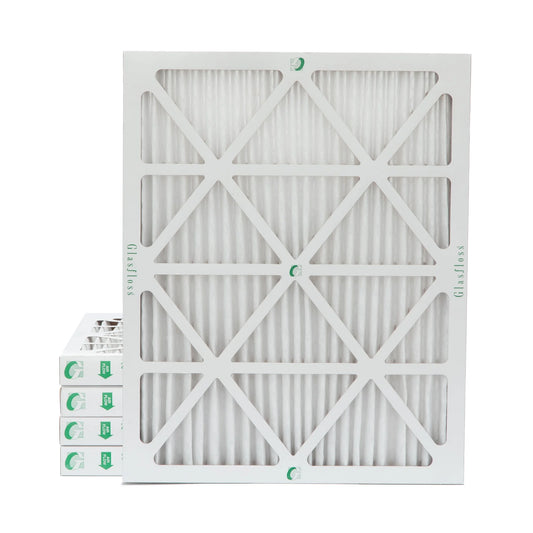 18x24x2 MERV 10 Pleated HVAC Air Filters by Glasfloss. ( Quantity 5 ) Exact Sizeize: 17-1/2 x 23-1/2 x 1-3/4