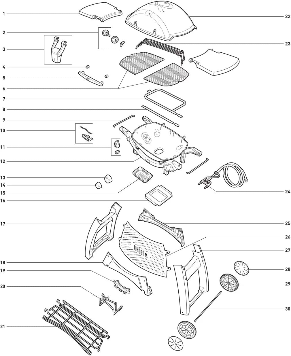 Weber Q320 Gas Grill Igniter Kit 80452 Replacement