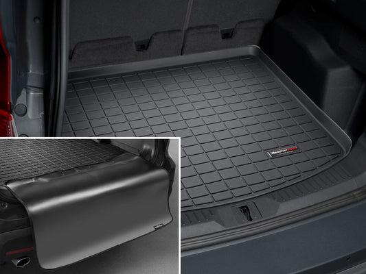 WeatherTech Cargo Trunk Liner with Bumper Protector compatible with Escape, MKC - Behind 2nd Row Sizeeating With Bumper Protector, Black