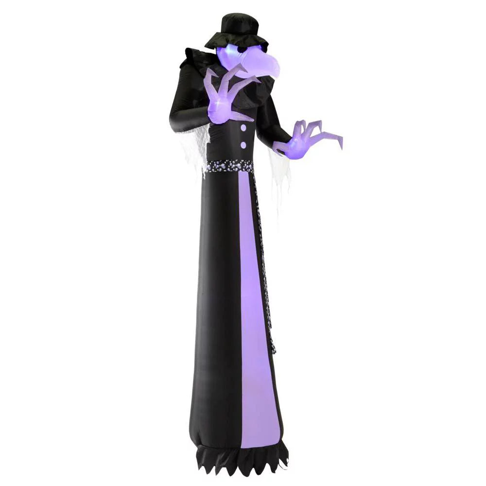 12 ft. Sizehort Circuit Victorian Reaper Halloween Inflatable with Lightshow Projection