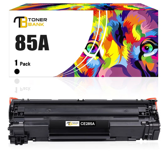 Toner Bank Compatible 85A Toner Cartridge for HP CE285A 85A LaserJet Pro P1102W Pro M1212NF Pro M1132 M1210 M1130 M1212NF M1217NFW Printer Replacement Toner Ink (Black, 1-Pack)