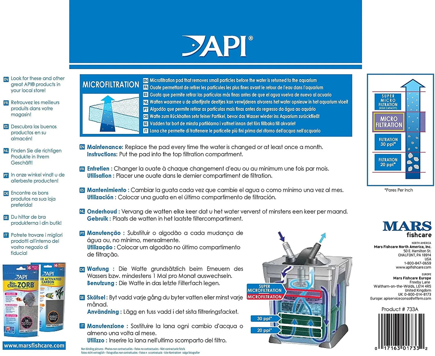 API Filstar XP Micro Filtration Pads 3 count